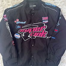 Fashion Nova Jackets & Coats | Racer Jacket From Fashion Nova Used Twice | Color: Black/Pink | Size: L