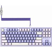 MAGIC-REFINER X87 Gaming Keyboard,RGB Lighting Effect,5 Key TTC Shaft Seat Hot-Swappable,PBT Three-Color Keycap,Ergonomic Mechanical Keyboard With