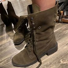Sam Edelman Shoes | Forest Green Shade Combat Boots | Color: Green | Size: 9.5