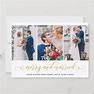 Gold Glitter Merry & Married Photo Collage Holiday