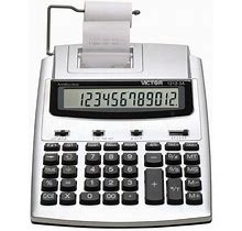 Victor Technology 1212-3A Calculator Desktop Printing Silver (1212-3A)