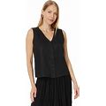 Eileen Fisher Vest With Tie Women's Clothing Black : 1X