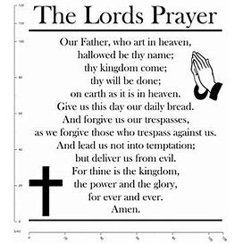 The Lords Prayer Bible Verse Wall Decal Sticker Ws-42955