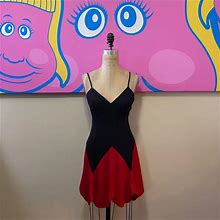 Moschino Dresses | Moschino Cheap And Chic Red Black Heart Dress | Color: Black/Red | Size: 8 (Sizes More Like A 2)