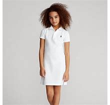 Ralph Lauren Cotton Mesh Polo Dress - Size S In White