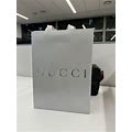 Gucci 2023 2024 Current Season Shopping Bag Silver Authentic 14 X 10.5