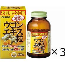 Orihiro Ukon Turmeric Extract 520Tablets × 3 Daily Dose: 8-12 Tablets