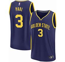 Men's Stephen Curry Chris Paul Fanatics Branded Royal Golden State Warriors Fast Break Custom Replica Jersey - Icon Edition Size: 4XL