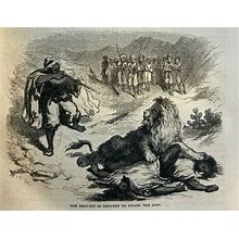 1856 Lion Slayers And Man Eaters Illustrated