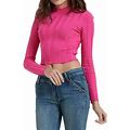 Hwmodou Women's Stylish Sweaters Solid Color High Neck Long Sleeve Tops Stylish Slim Fit Comfortable Knitted Casual Base Clothes Sports Gym Sweater Fo