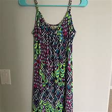 Dress Barn Dresses | Colorful Summer Dress | Color: Blue/Green | Size: 8P