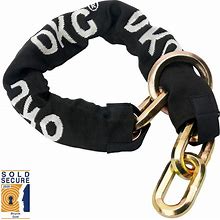 OKG Maximum Heavy Duty Security Chain 2.6 ft X 1/2 in Thick, Hardened Alloy Steel Lock Chain, Cut Proof Chain Ideal For Motorcycles, E-Cargo Bike,