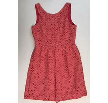 Women's The Limited Pink Sleeveless Eyelet Fit & Flare Casual Dress Size 6