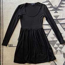 French Connection Dresses | French Connection Black Babydoll Dress | Color: Black | Size: 0