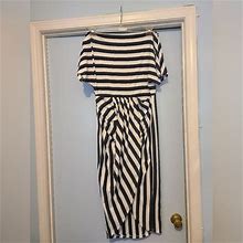 Chicme Dresses | Striped Dress Made By Chicme. Large | Color: Black/White | Size: L