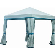 Pacifico Cabana 8'X8', Pacific Blue, Canopies & Gazebos, By Cabanas By Academy