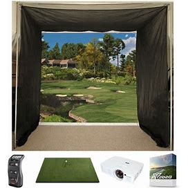 Launch Pro Cimarron Simulator Package - Feels Like Real Grass - 5'X10' - Bushnell Golf - Simply Golf Simulators
