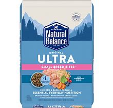 Natural Balance Ultra Original Chicken & Barley Formula Small Breed Bites Dry Dog Food, 11 Lbs.