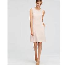 Ann Taylor Blush Pink Boiled Wool Shift Pocket Dress 10 Beautiful
