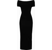 TOTEME - Fine-Knit Maxi Dress - Women - Polyester/Viscose/Polyamide/Spandex/Elastane - S - Black