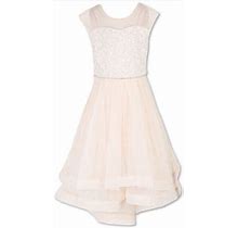 Speechless Girls Sleeveless Maxi Semi Formal Dress, Blush, Size 10.