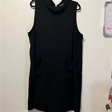 Forever 21 Dresses | Forever 21 Womens Plus Sz 3X Black Dress Zipper In Back 2 Pockets In Front | Color: Black | Size: 3X