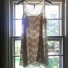 Free People Dresses | Vintage Free People Lace Shift Slip Dress | Color: Cream/White | Size: 6
