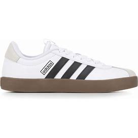 Women's Adidas VL Court 3.0 Sneakers In White/Black/Gum Size 10