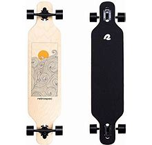 Retrospec Drop Through Longboard Skateboard Commuting(Tangerine Wave Retrospec Longboards/Longboards+Skateboardhelmeteggshell)