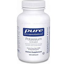 Pure Encapsulations - Potassium (Citrate) - Essential Mineral For Vascular Function And Overall Health - 180 Capsules