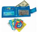 Melissa & Doug Pretend-To-Spend Toy Wallet With Play Money And Cards (45 Pcs), Blue - FSC Certified