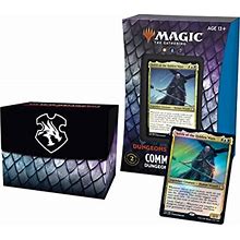 Magic The Gathering Adventures In The Forgotten Realms Commander Deck - Dungeons Of Death Black, Multicoloured White Blue For Ages 13+