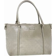 Gucci Bags | Gucci Gg Canvas Shoulder Bag Silver 197953 Auth Ar9096 | Color: Silver | Size: Os