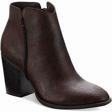 Sun + Stone Womens Graceyy Faux Leather Ankle Ankle Boots