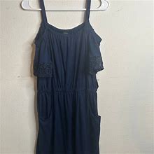 Talbots Size Medium Cold Shoulder Dress - Women | Color: Blue | Size: M