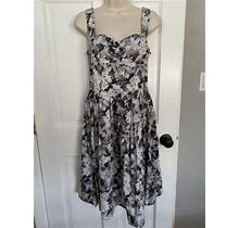 Talbots Womens Dress Size 4 Small Floral Sleeveless Spring Summer