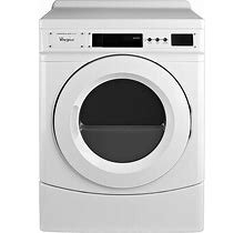 Whirlpool - 6.7 Cu. Ft. 3-Cycle Commercial Electric Dryer - White