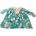 Ralph Lauren Womens Teal Green 3/4 Sleeve Dress Shirt 1X