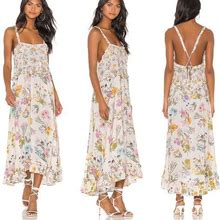 Spell Dresses | New Spell Designs Wild Bloom Strappy Maxi Dress Celestial Midi X Revolve M Gown | Color: Cream/White | Size: M
