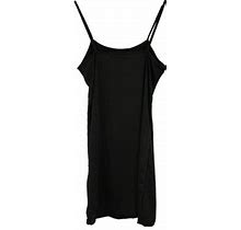 Wtxue Dresses For Women 2024, Solid Summer Slim Fit Strap Short Dress Off Shoulder Stretch Dress, Petite Dresses For Women, Black Midi Dress, Black XS