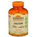 Sundown Naturals Calcium + Vitamin D3 Supports Strong Bone, 170 Ct, 3 Pack