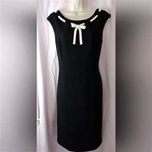 Dress Barn Dresses | Classic Little Black Dress 6 | Color: Black/White | Size: 6