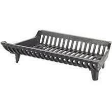 Liberty Foundry 22 in. Heavy-Duty Cast-Iron Flat Bottom Basket-Style Fireplace Grate With 2 in. Leg Clearance