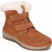 High Instep Boots For Women / Premium Arch Support / 60-Day Wear Test | Orthofeet, 8 / Wide / Camel