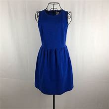 J. Crew Dresses | J.Crew Cotton Blend Knit Dress Pockets Xs | Color: Blue | Size: Xs