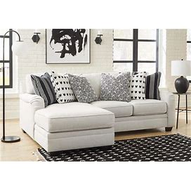 Ashley Huntsworth 2-Piece LAF Sectional With Chaise In Dove Gray