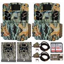 Browning Trail Cameras Dark Ops HD Pro X 20MP Trail Camera Security Bundle (2Pk)