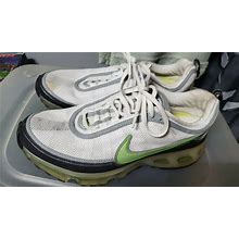 Nike Air Max 360, White, Black, Grey, Light Green Outline Nike Swoosh No Insert