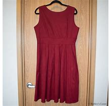 Mpixinni Dresses | Classic Red Empire Waist Dress | Color: Red | Size: Xxl