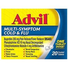 Advil Multi-Symptom Cold & Flu Pain Reliever/Fever Reducer Tablets - 20.0 Ea